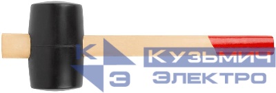 Киянка 70мм 750г деревянная ручка резинов. КУРС 45375