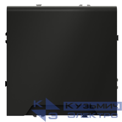 Розетка 1-м СП S70 16А с заземл. защ. шторки + крышка механизм черн. матов. Voltum VLS040308