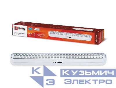 Светильник светодиодный СБА 1094-90DC 90LED 2.0А.ч lithium battery DC аварийный IN HOME 4690612029467