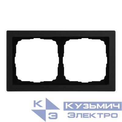 Рамка 2-м ArtGallery Pure матов. органич. стекло черн. SE GAL331002