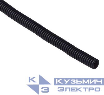 Труба гофрированная ПНД легкая d16мм с протяжкой черн. (уп.20м) Ruvinil 21601(20)