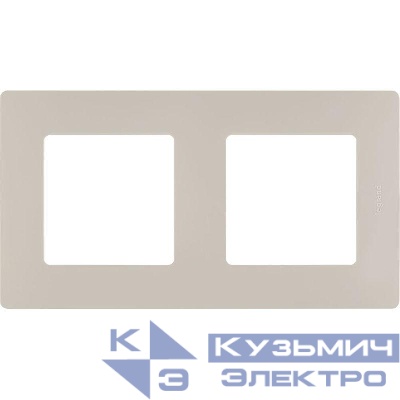 Рамка 2-м Etika сл. кость IEK 672512