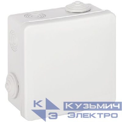 Коробка распаячная ОП КОР 100х100х50мм с гермовводами 8 входов IP54 Эра Б0037441