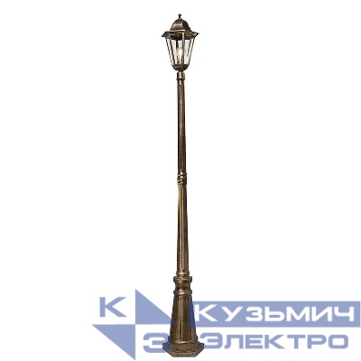 Светильник 6211/PL6211 100Вт E27 230В садово-парковый черн. зол. FERON 11206