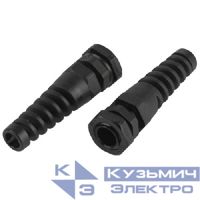 Ввод кабельный (сальник) PGR 9 d4-8мм (d отверст. 16.2мм) IP54 с гибким отводом (уп.10шт) Эра Б0065192