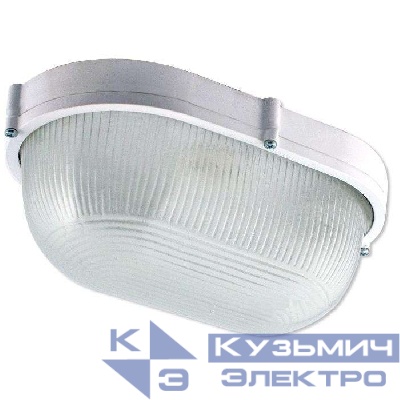 Светильник "Банник" 1201 НПП 03-100-017 1х100Вт E27 IP65 овал большой корпус бел. Элетех 1005500932