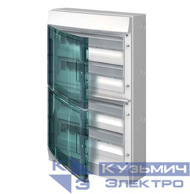 Бокс настенный 72М прозр. дверь Mistral65 (с клемм) ABB 1SLM006501A1209