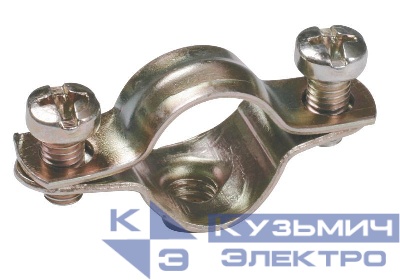 Скоба двухкомпонентная d10-11 для жестких труб метал. IEK CMA12-10-100