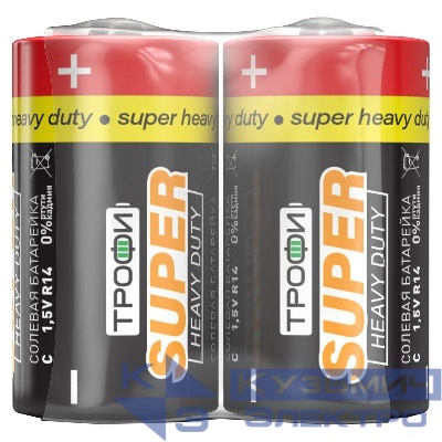 Элемент питания солевой C/R14-2S (уп.2шт) Трофи C0033713