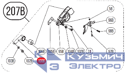 Запчасть №207B для HGSR. Подающий механизм в сборе