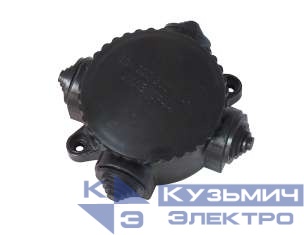 Коробка распределительная ОП 4-рожк. 65х44мм КЭМ1-10-4М (КОР-74 4 рожк. ) карбол 0300-00040