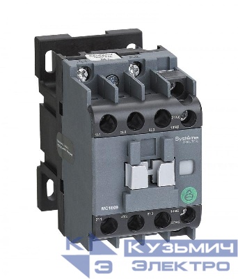 Контактор MC1E 3п 12А кат. 24В AC 1НО+1НЗ SE MC1E12B7
