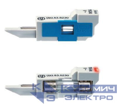 Держатель для предохранителя для интерфейсных модулей реле 39 серии светодиод. индик. предохранителя для цепей 24В AC/DC FINDER 093630024