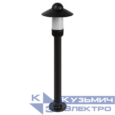 Светильник садово-парковый НТУ 01-60-009 Поллар IP54 E27 max60Вт h860мм напольный черн. ЭРА Б0057493