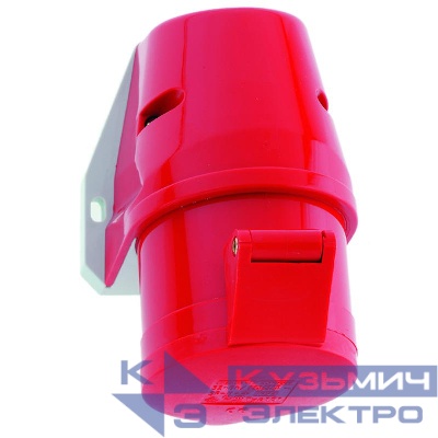 Розетка настенная 16А 4п 3P+PE 6ч 400В IP44 90х87 Quick-Connect Bals 11905