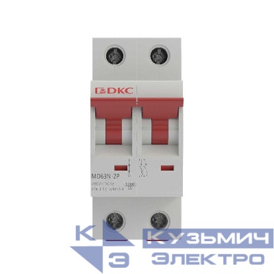 Выключатель автоматический модульный 2п C 10А 6кА MD63N YON MD63N-2PC10