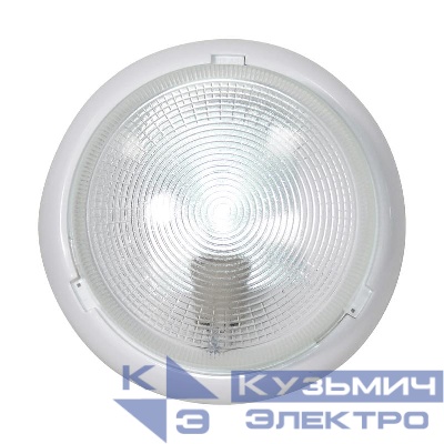 Светильник НБО 23-100-001 "Раунд" 1х100Вт E27 IP44 d240 корпус бел. Элетех 1005500569