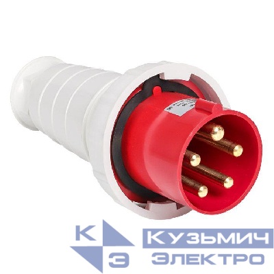 Вилка переносная 045 125А 3P+PE+N 380В IP67 EKF ps-045-125-380