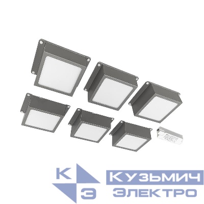 Светильник светодиодный PPL 089/G OPAL 42Вт 4000К IP40 6х(89х89х40мм) GREY ДВО/ДПО домино в потолок Грильято (комплект 6шт) Pro JazzWay 5060159