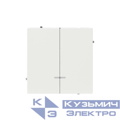 Переключатель 2-кл. KANT с подсветкой бел. магнолия DKC 7000144