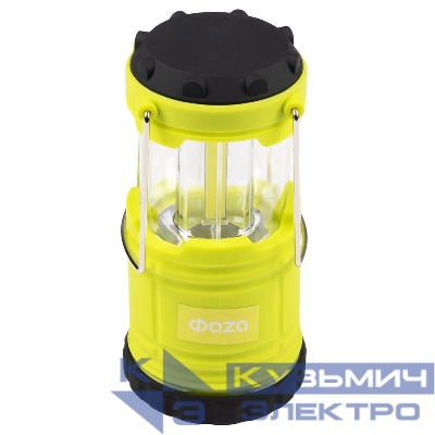 Фонарь светодиодный кемпинговый складной CF3-L1W-gn 1Вт ФАZА 5023482