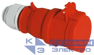 Розетка кабельная 16А 4п 3P+PE 6ч 400В IP44 Quick connect Bals 3130
