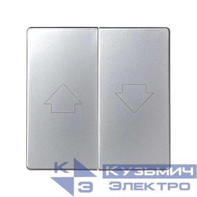 Клавиша двойная для 75331-; 75332-39 Simon82/82Nature алюм. 82028-33