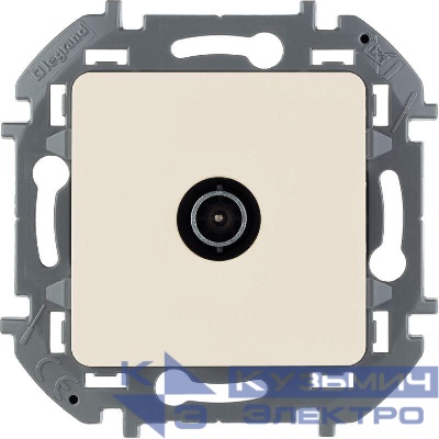 Розетка телевизионная проходная TV Inspiria 14дБ 5-862мГц механизм сл. кость Leg 673861