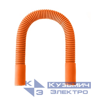 Поворот гибкий гофрированный для труб d25мм оранж. Промрукав PR13.02470