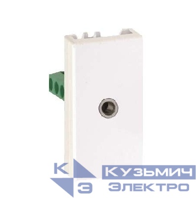 Плата 1-м "мама" K45 1/2 мех. коннектор Mini-Jack Stereo 3.5мм Simon Connect графит K123B-14