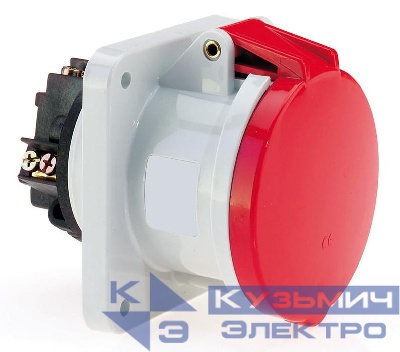 Розетка встраиваемая 63А 5п 3P+N+PE 6ч 400В IP44 Bals 136