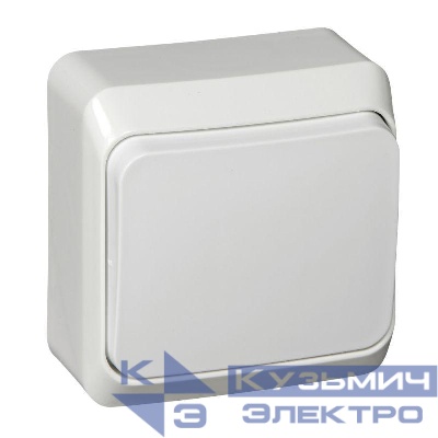 Переключатель проходной 1-кл. ОП Этюд 10А IP20 бел. SE BA10-004B
