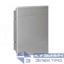 Щиток СП Тусо 24мод. с непрозрач. двер. 415х299х103мм сер. Ruvinil 68124С