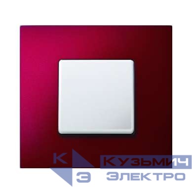 Рамка 1-м Simon27 Play арктик крас. Simon 2700617-080