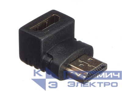 Переходник гнездо HDMI - штекер HDMI угловой, NETKO Optima