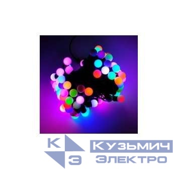 Гирлянда "Матовые шарики" OLDBL100-M-E 5м 100 разноцв. светодиод. с доп. подкл. до 4-х мод. IP44 SHLights 4690601004284