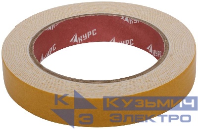 Лента монтажная клейкая на вспененной основе 19ммх5м черн. КУРС 11786