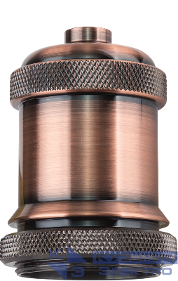 Патрон электрический 61 519 NLH-V01-006-E27 подвес. метал. чернен. мед Navigator 61519