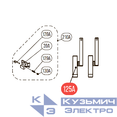 Комплект №8 для Hybest GSR40A (Ствол быстросъемный S + фиксатор)