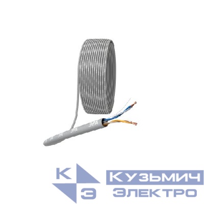 Кабель витая пара U/UTP кат.5E 2х2х24AWG CU PVC SIMPLE (уп.305м) Эра Б0044425