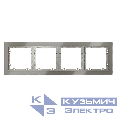 Рамка 4-м S70 стеклян. шелк Voltum VLS110404