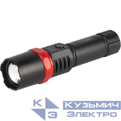Фонарь светодиодный UA-102 ручной аккумуляторный 5Вт оптический Zoom 3 режима дисплей Трофи Б0069799