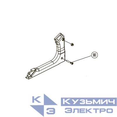 Запчасть №90 для Hybest GSR40A. Болт с внутренним шестигранником