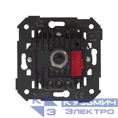 Механизм светорегулятора поворотно-нажимного СП Simon82 100-1000Вт проходной Simon 75312-39