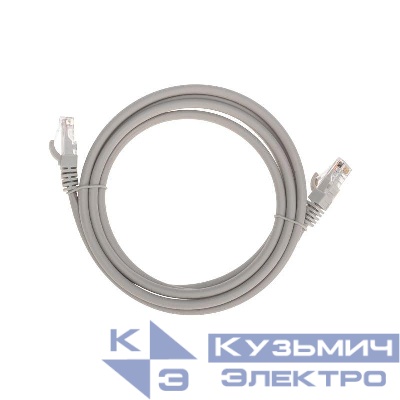 Патч-корд U/UTP CAT 6 RJ45-RJ45 26AWG LSZH сер. 2м Rexant 02-0290-2