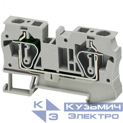 Клеммник пружинный проходной 6кв.мм 2 точки подкл. сер. SchE NSYTRR62