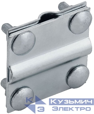 Зажим крестообразный с раздел. полоса/пруток-полоса/пруток 40/12мм оцинк. сталь HDZ IEK ZCC18-14-1-12-40