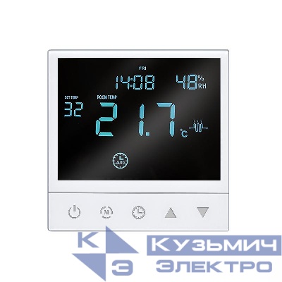 Термостат электронный 16А для теплого пола с датчиком +5-+40град.C в сборе бел. UNIVersal A0065