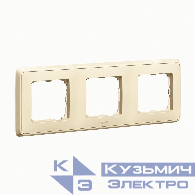 Рамка 3-м Cariva сл. кость (DIY-упак.) Leg 695981