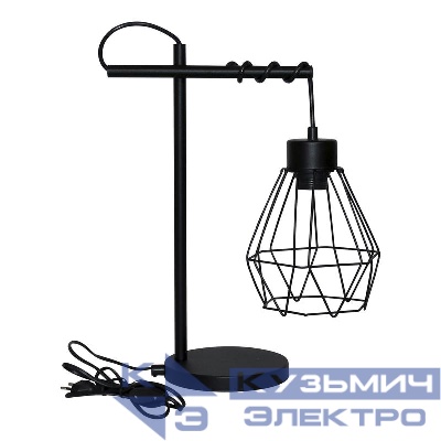 Светильник "Магна" ННБ 63-60-019 (ИМ) настольный шнур черн. черн. муар Элетех 1005404964